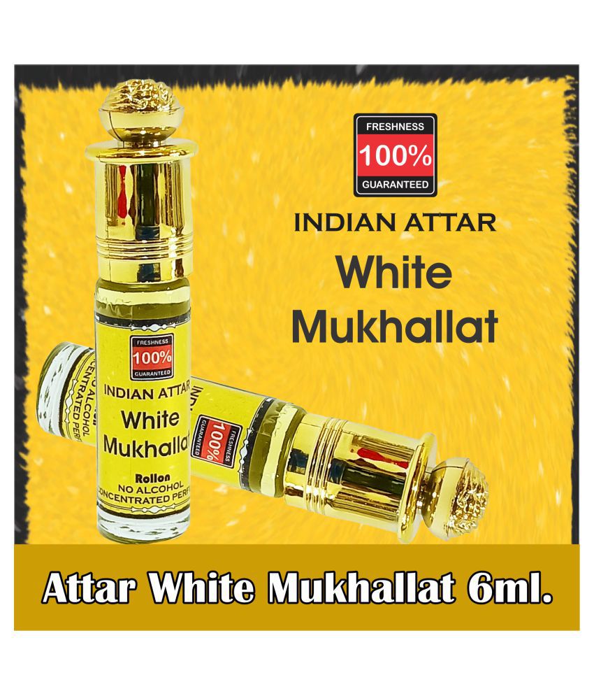     			INDRA SUGANDH BHANDAR Attar White Mukhallat 6ml Rollon Pack