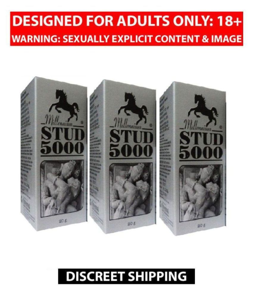 Millennium Stud 5000 Timing Spray for Men 20gm Pack of 3: Buy ...