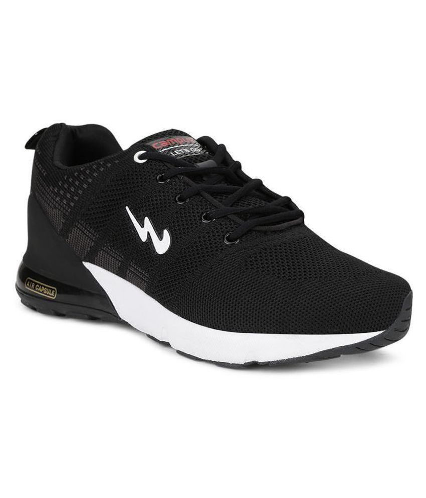 Campus SYRUS Black  Men's Sports Running Shoes