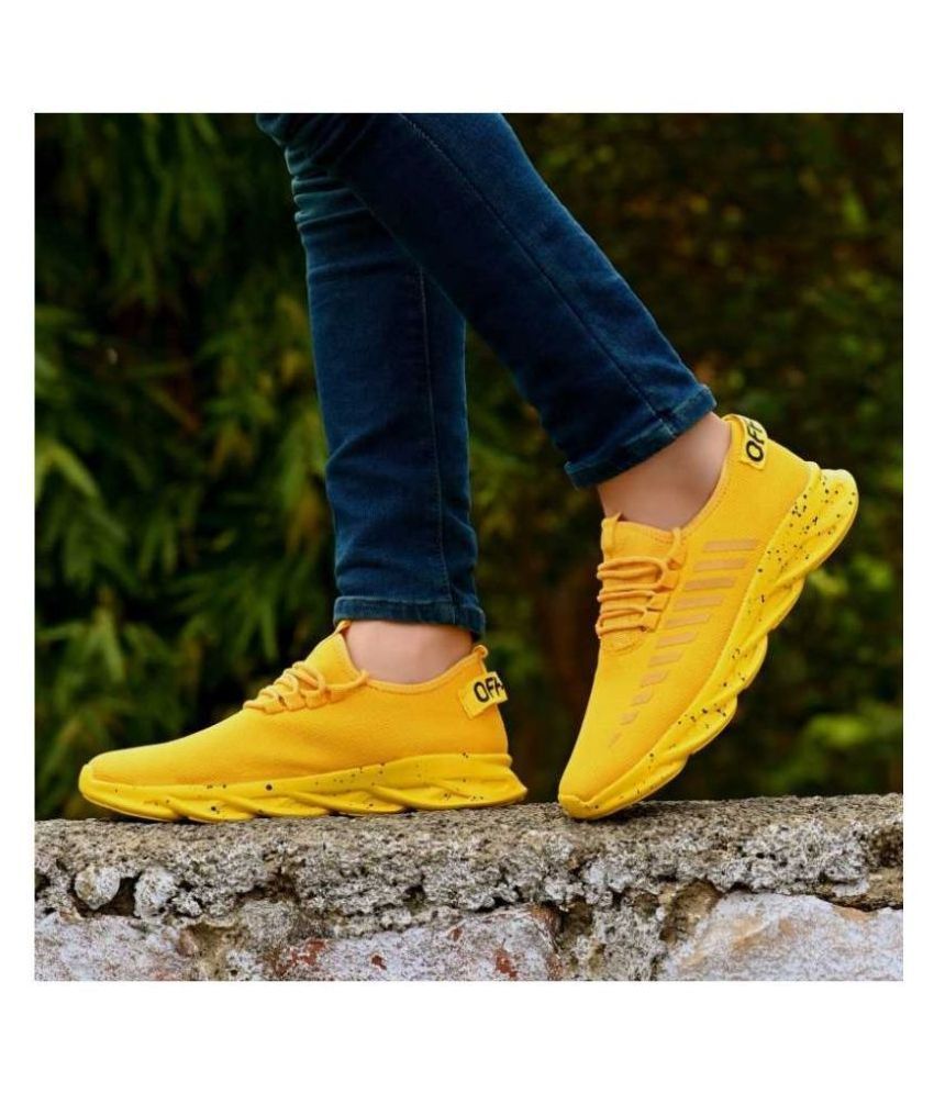layasa Lifestyle Yellow Casual Shoes 