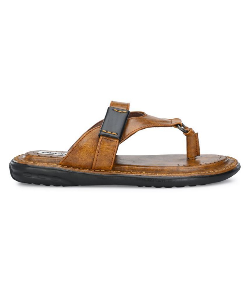 bucik tan leather slippers