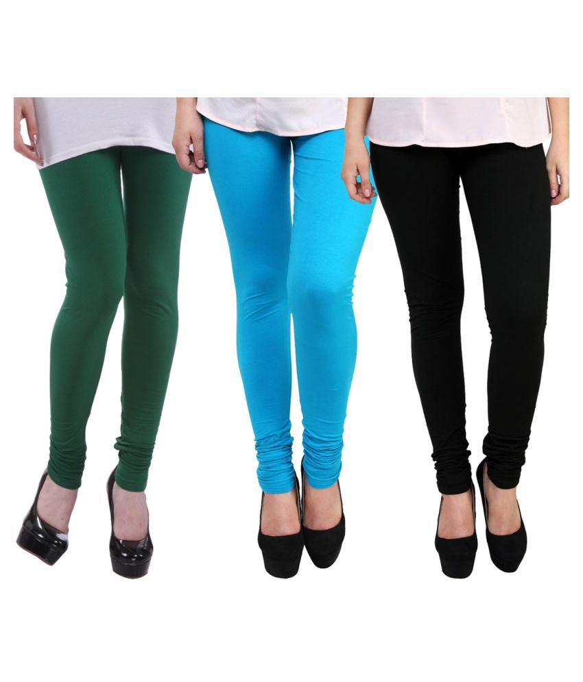     			FnMe Cotton Lycra Pack of 3 Leggings