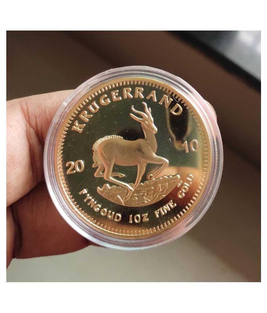 SOUTH AFRICA KRUGERRAND GOLD PLATED COIN