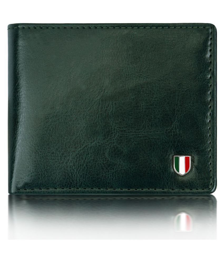     			GIOVANNY Leather Green Casual Regular Wallet