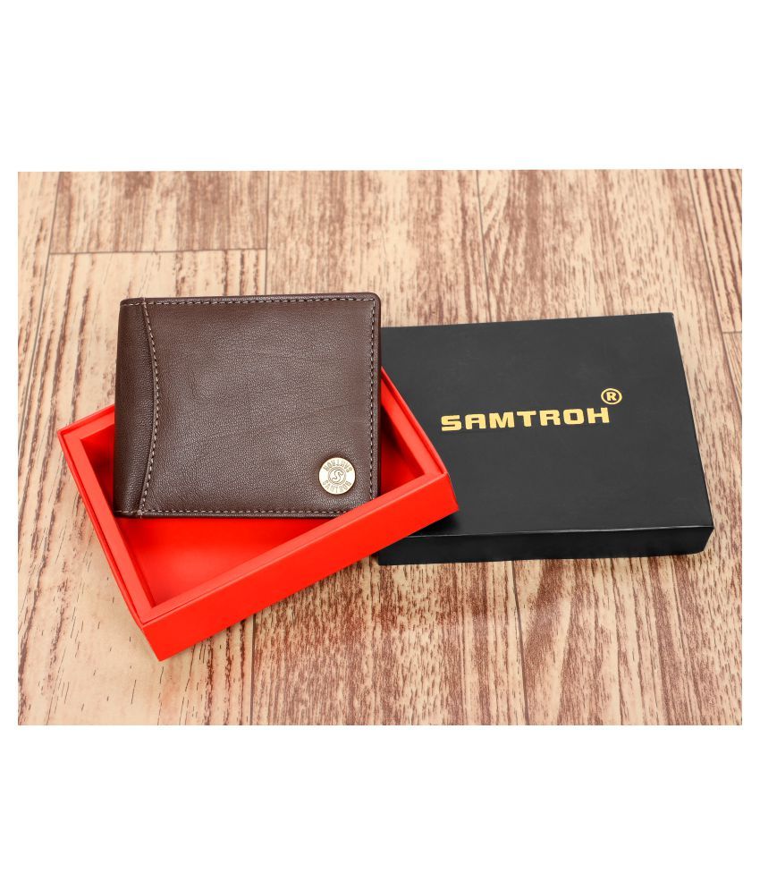     			samtroh Leather Black Casual Regular Wallet