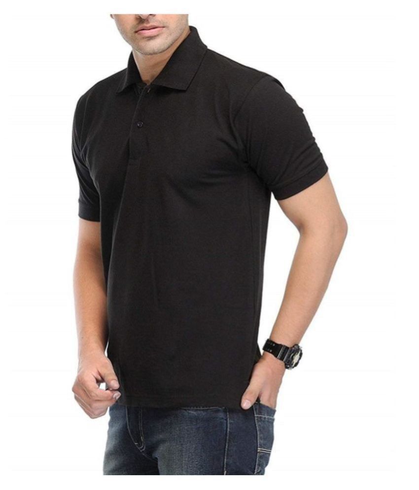 black polo t shirt for men