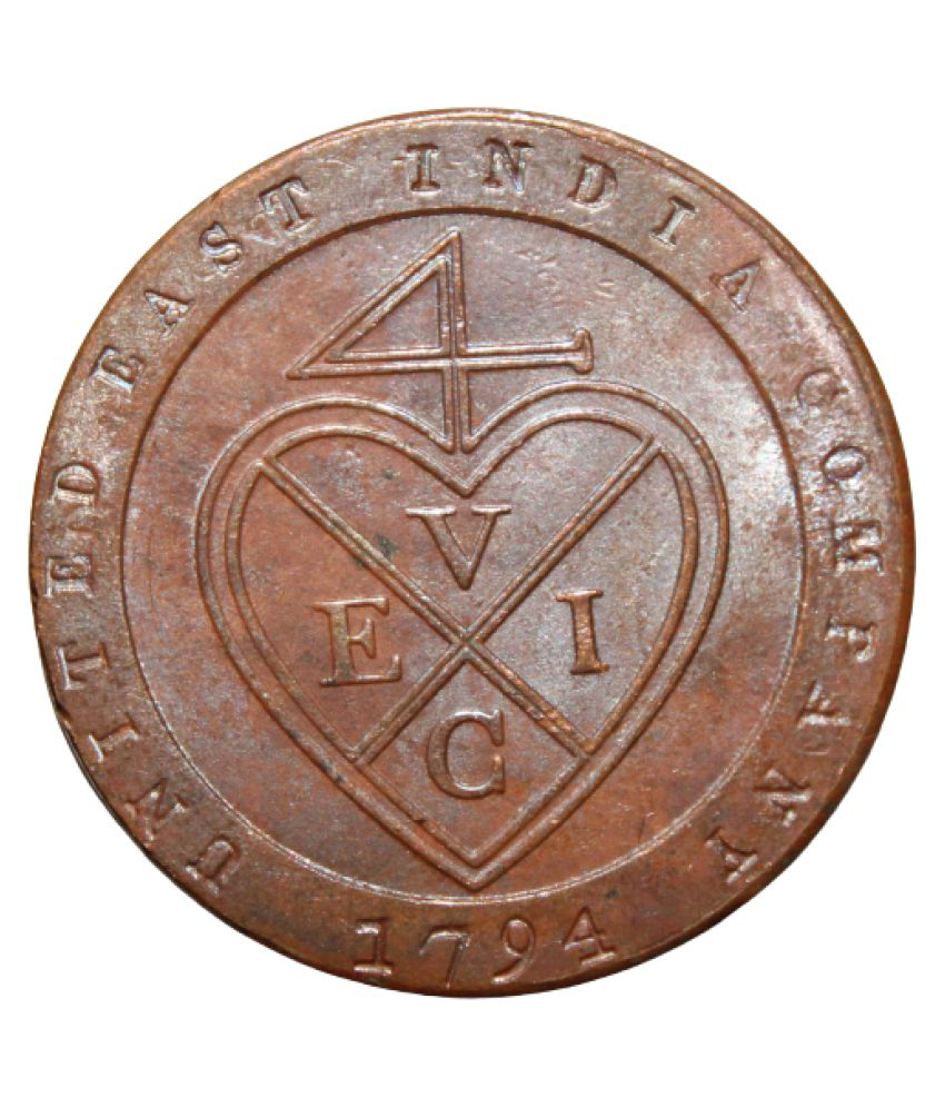     			newWay - 1/48 Rupee 1794 - ''UNITED EAST INDIA COMPANY'' Coin 1 Numismatic Coins