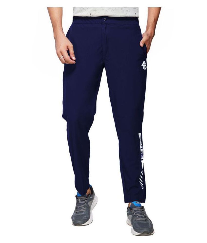     			Forbro - Navy Blue Polyester Men's Sports Trackpants ( Pack of 1 )