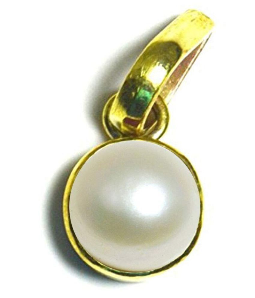 Pearl ( Moti ) Locket with chain for unisex: Buy Pearl ( Moti ) Locket ...