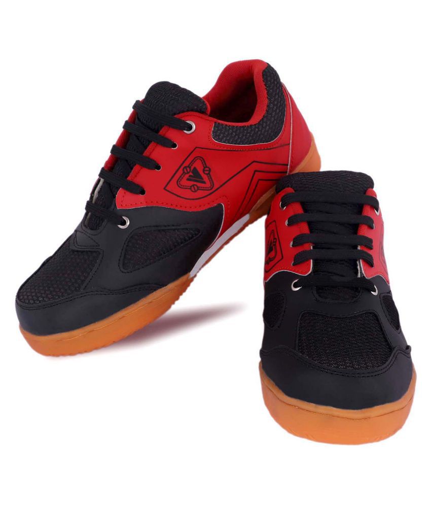 zorik ZR-202-BLACK-RED Black Indoor Court Shoes - Buy zorik ZR-202 ...