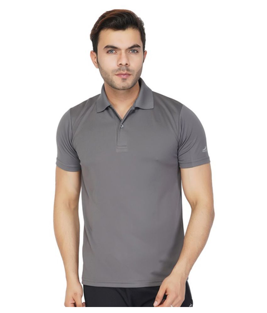     			Vector X Grey Polyester Polo T-Shirt Single Pack