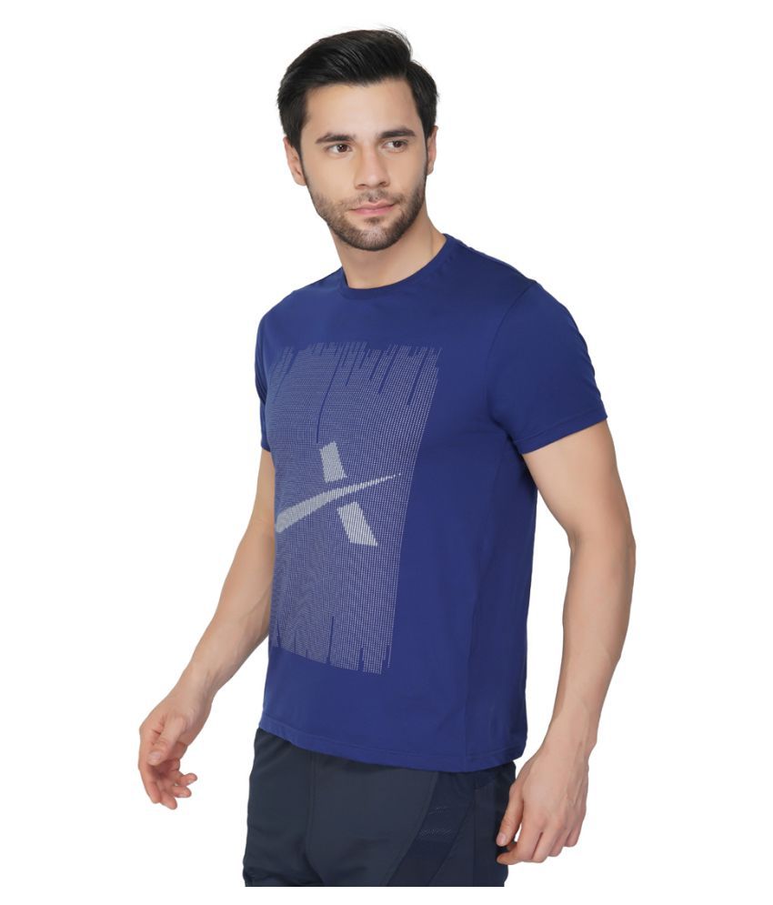 Vector X Navy Cotton Blend T-Shirt
