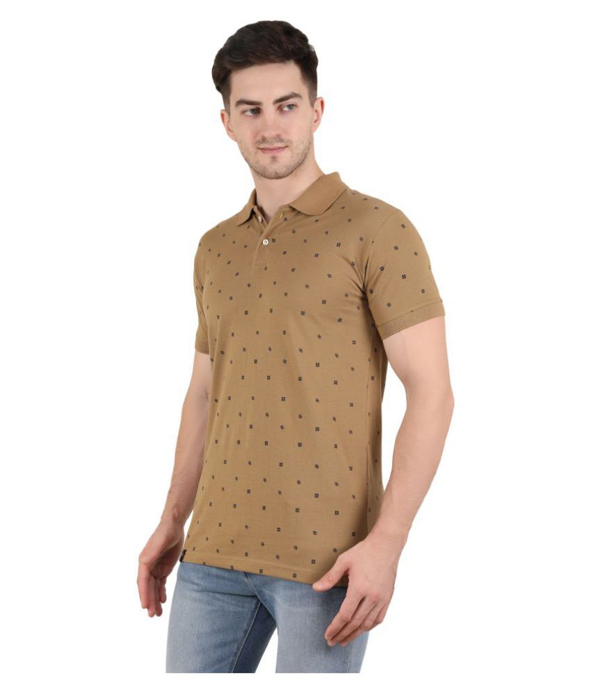 brown printed shirts