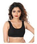 Dermawear Black Poly Cotton Solid Sports Bra