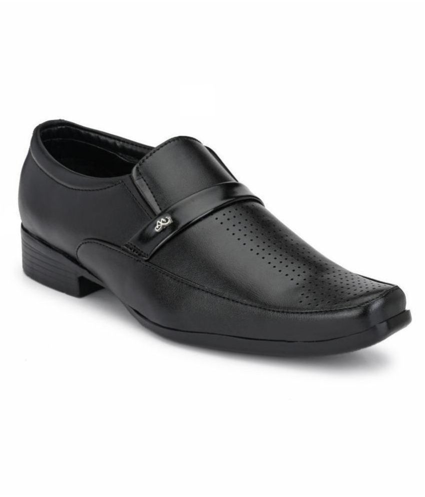     			Sir Corbett Office Non-Leather Black Formal Shoes