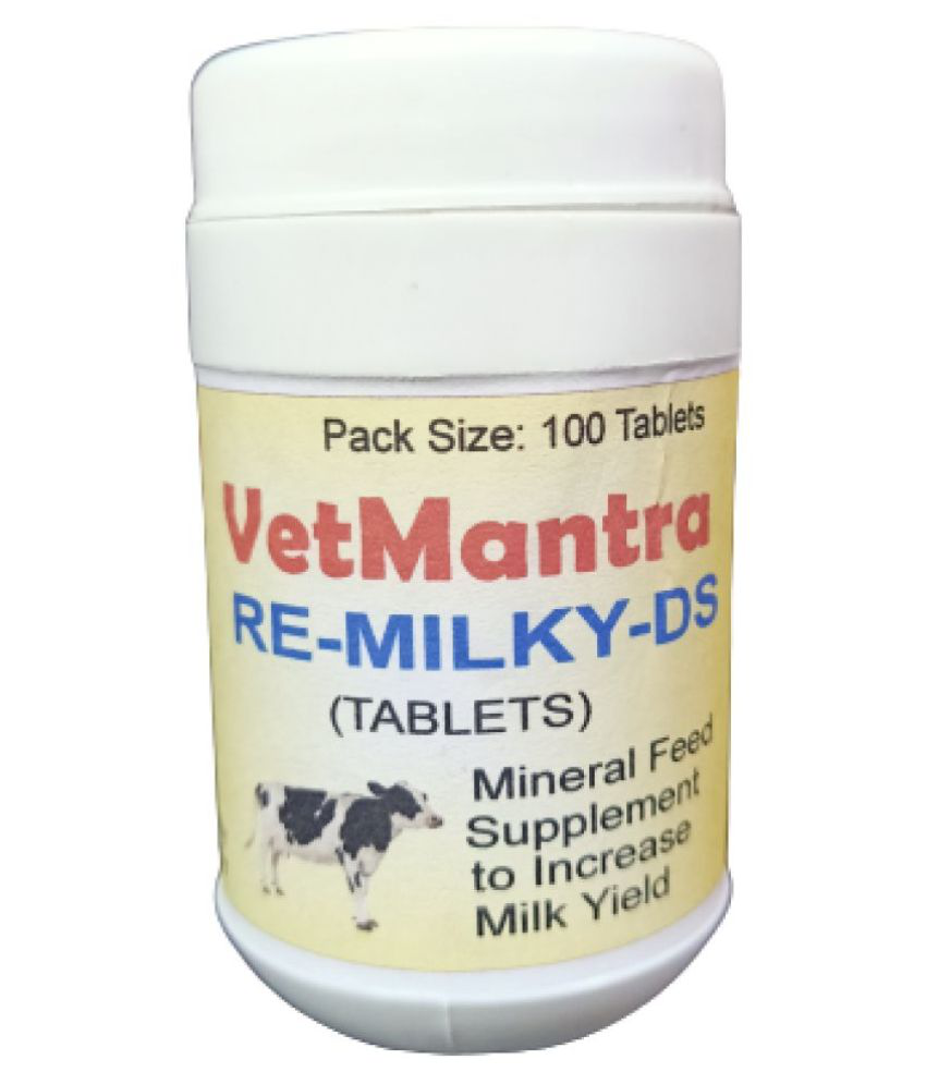 VetMantra Milk Booster Tablets (Total 1000 Tablets) for cow, buffalo, and  other small and large animals, calcium tablets, mineral mixture tablets, vitamin  h tablets, leptaden tablets: Buy VetMantra Milk Booster Tablets (Total