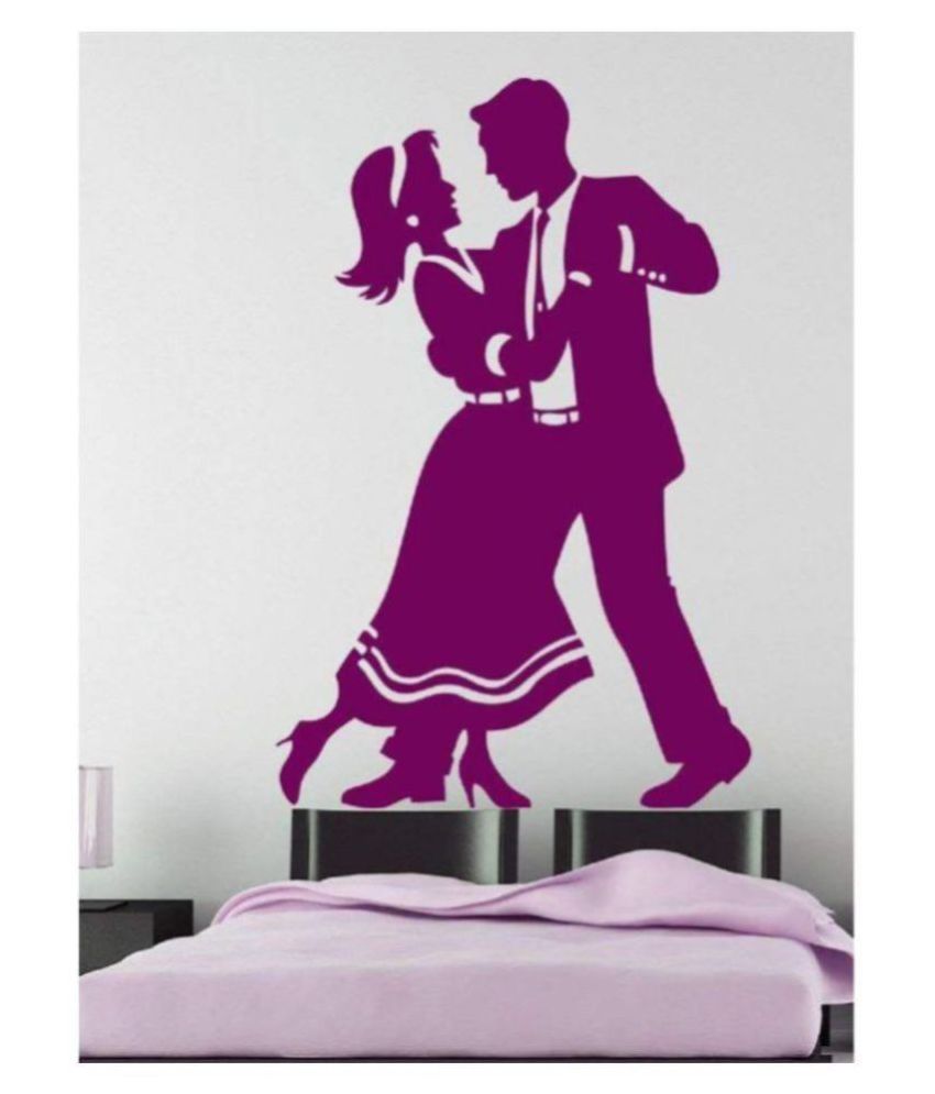     			Asmi Collection Cute Couple Dance Music Sticker ( 60 x 93 cms )