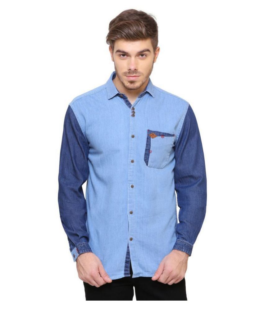     			Kuons Avenue Denim Blue Shirt