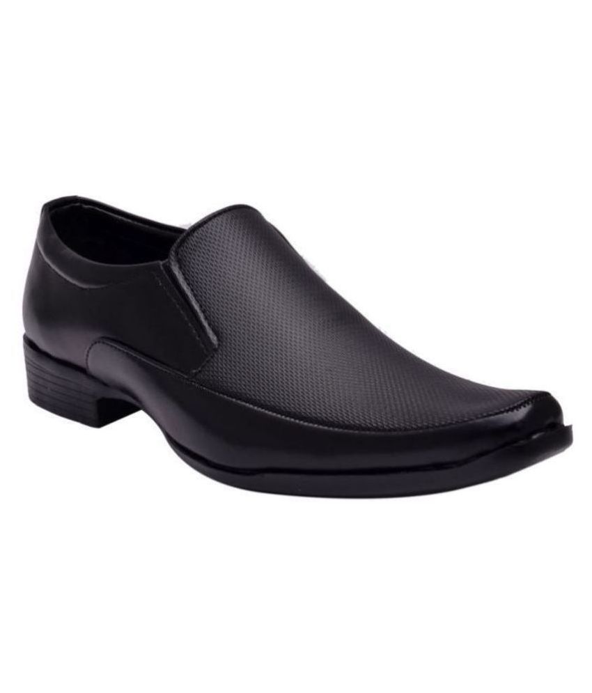 Sir Corbett Office Non-Leather Black Formal Shoes