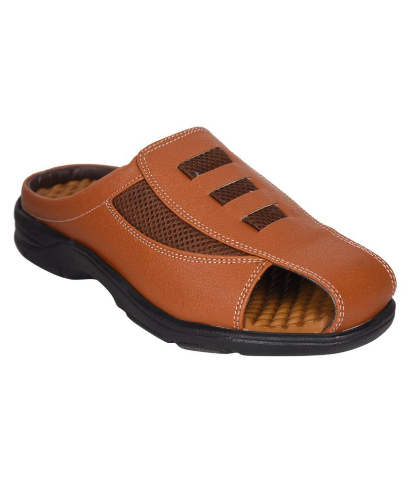     			Ajanta - Tan Men's Leather Slipper
