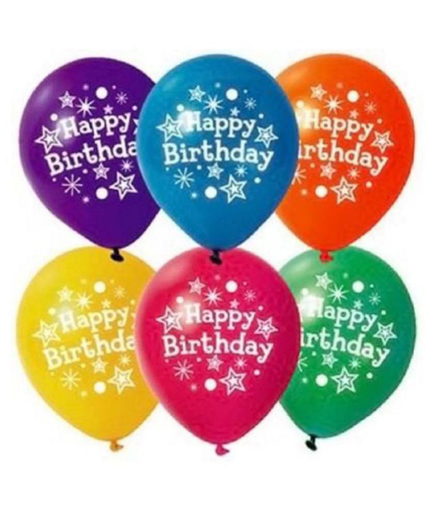     			GNGS Printed Happy Birthday Party Balloons (Pack of 50)