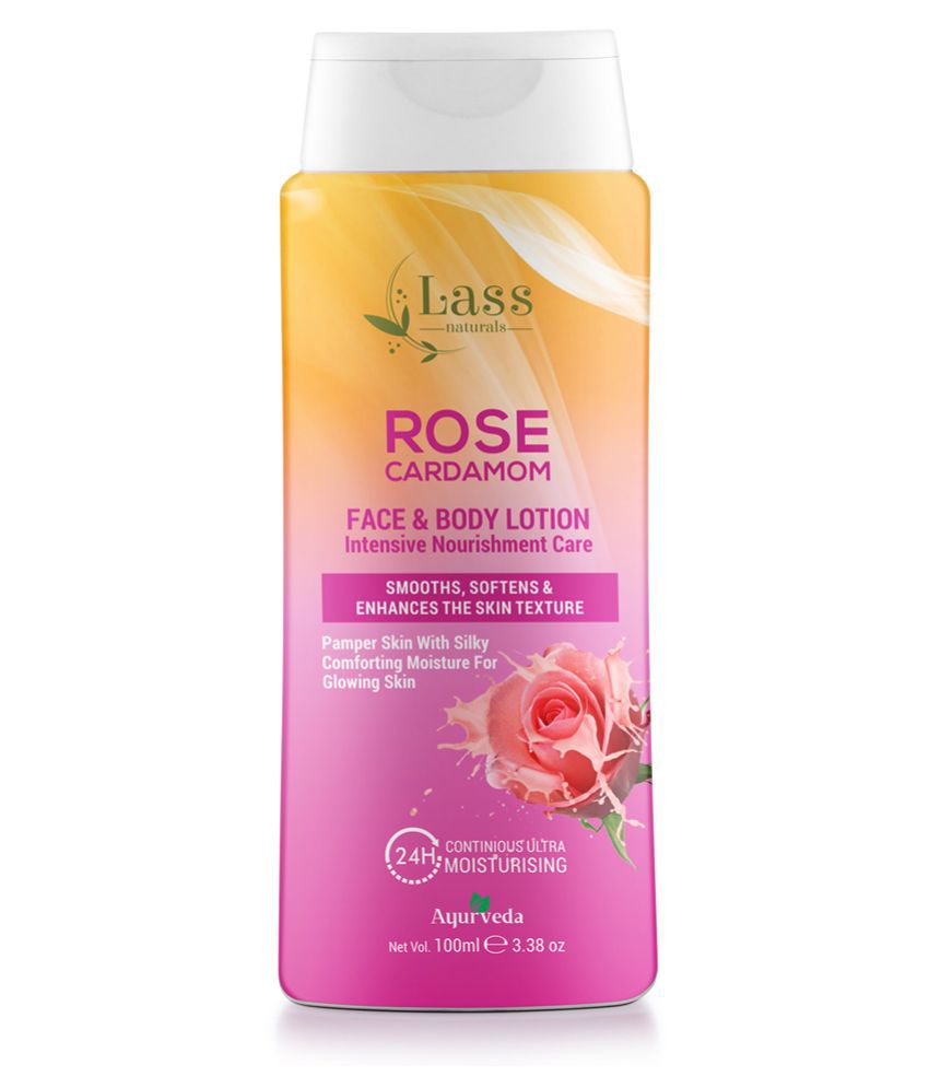 Lass Naturals Rose Cardamom Body Lotion Body Lotion ( 100 mL )