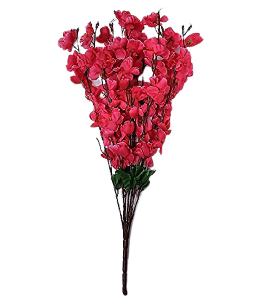 shreya fashion Orchids Red Artificial Flowers Bunch - Pack of 1: Buy ...