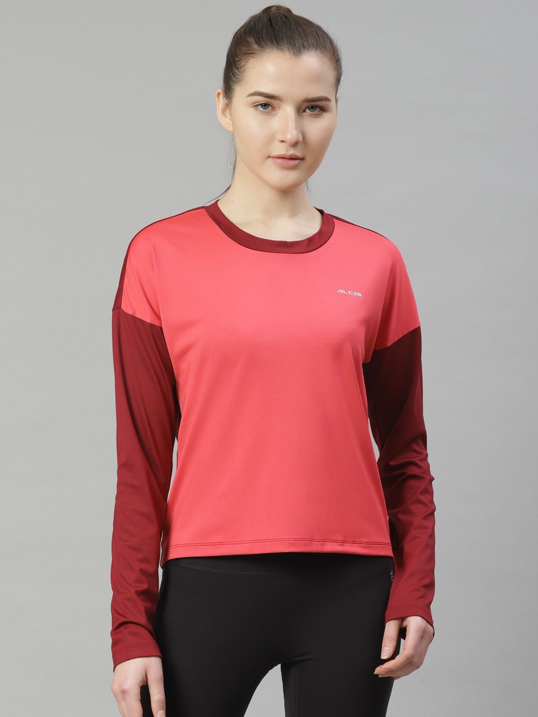     			Alcis Pink Polyester Tees