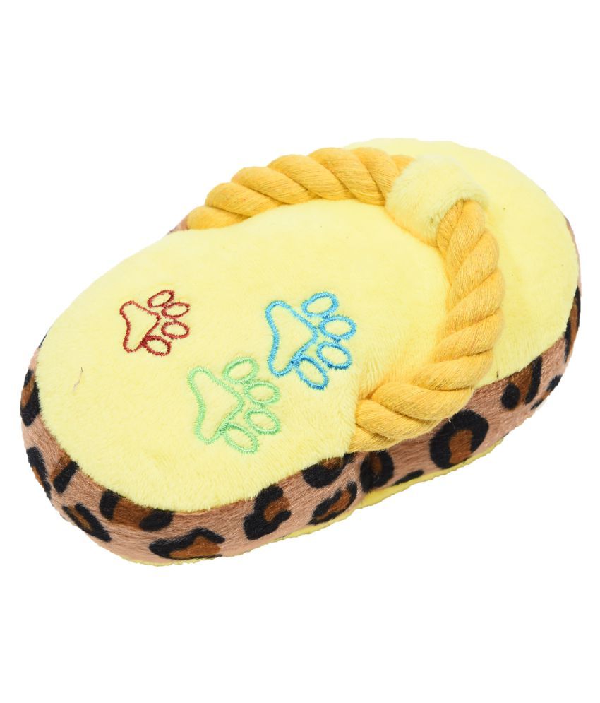 KUTKUT Sleeper Shape Squeaky With Rope Plush Toy For Puppy and Small