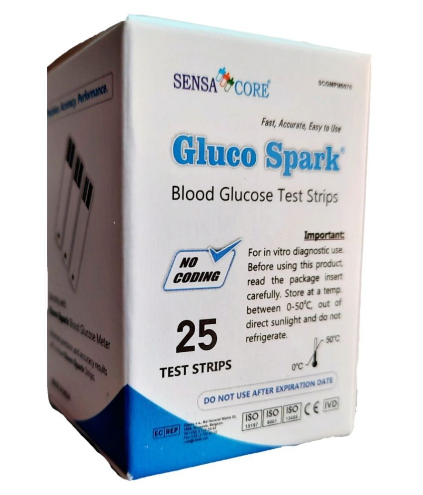 gluco spark strips sensa core