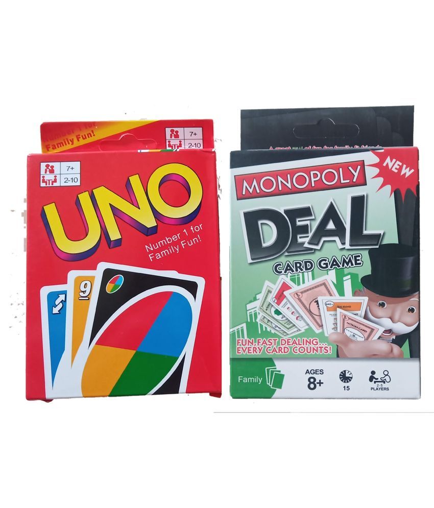 Fortune Pearl UNO cards monopoly deal card game combo of 2 - Buy Fortune  Pearl UNO cards monopoly deal card game combo of 2 Online at Low Price -  Snapdeal