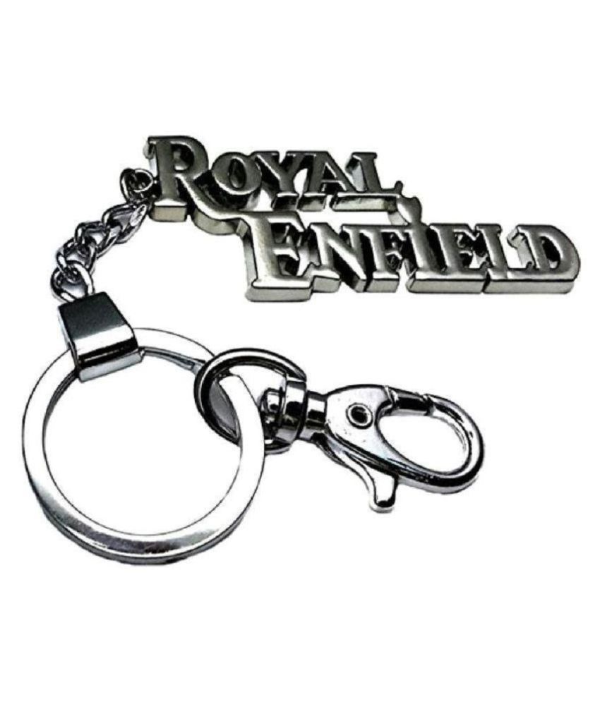     			Americ Style Royal Enfield Silver KeyChain