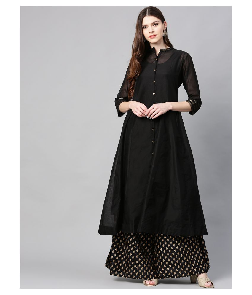 BADA BOOTA Red Cotton Anarkali Kurti  Buy BADA BOOTA Red Cotton Anarkali  Kurti Online at Best Prices in India on Snapdeal