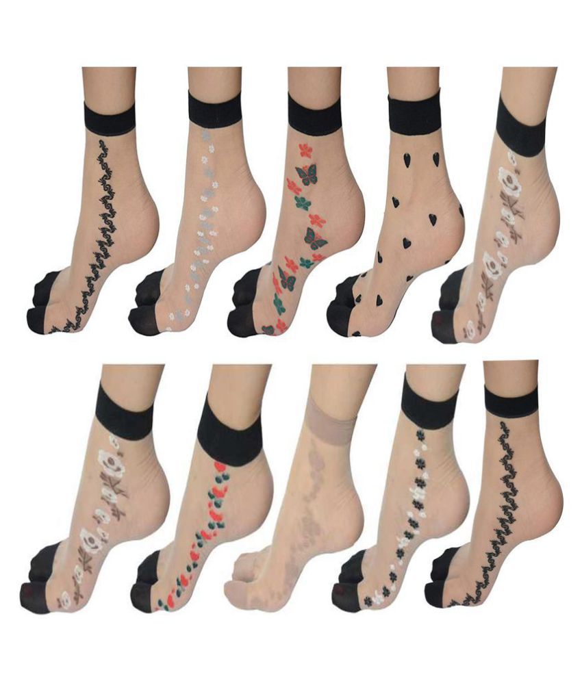     			HF LUMEN - Multicolor Nylon Women's Ankle Length Socks ( Pack of 5 )