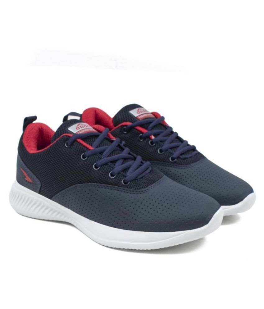     			ASIAN Navy Running Shoes
