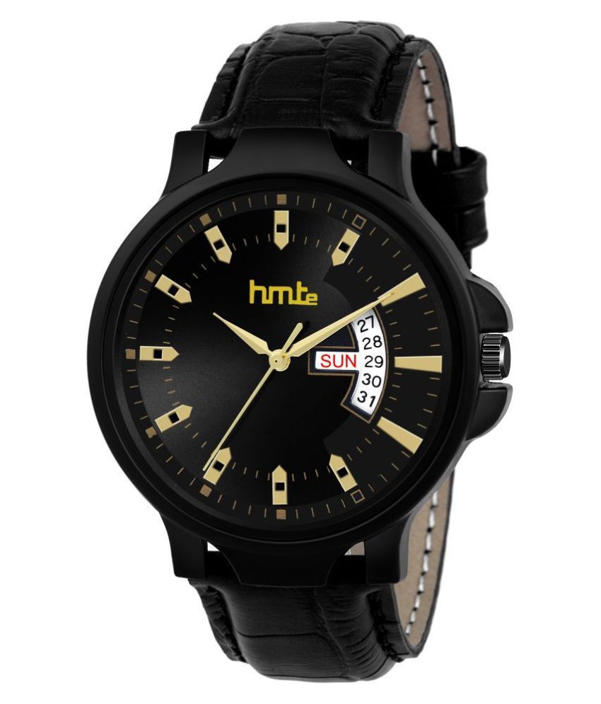     			HMTe hmte 3962black Leather Analog Men's Watch