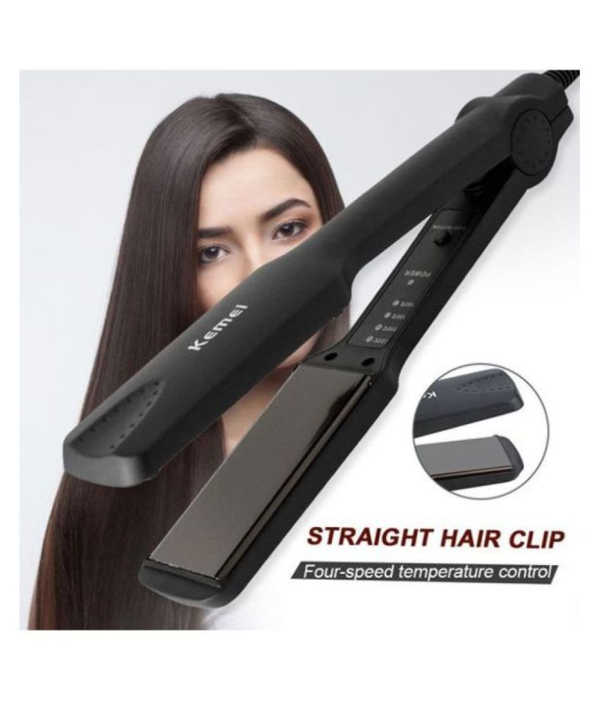 Buy Kemei KM-329 Hair Straightener ( Black ) Online at Best Price in India  - Snapdeal