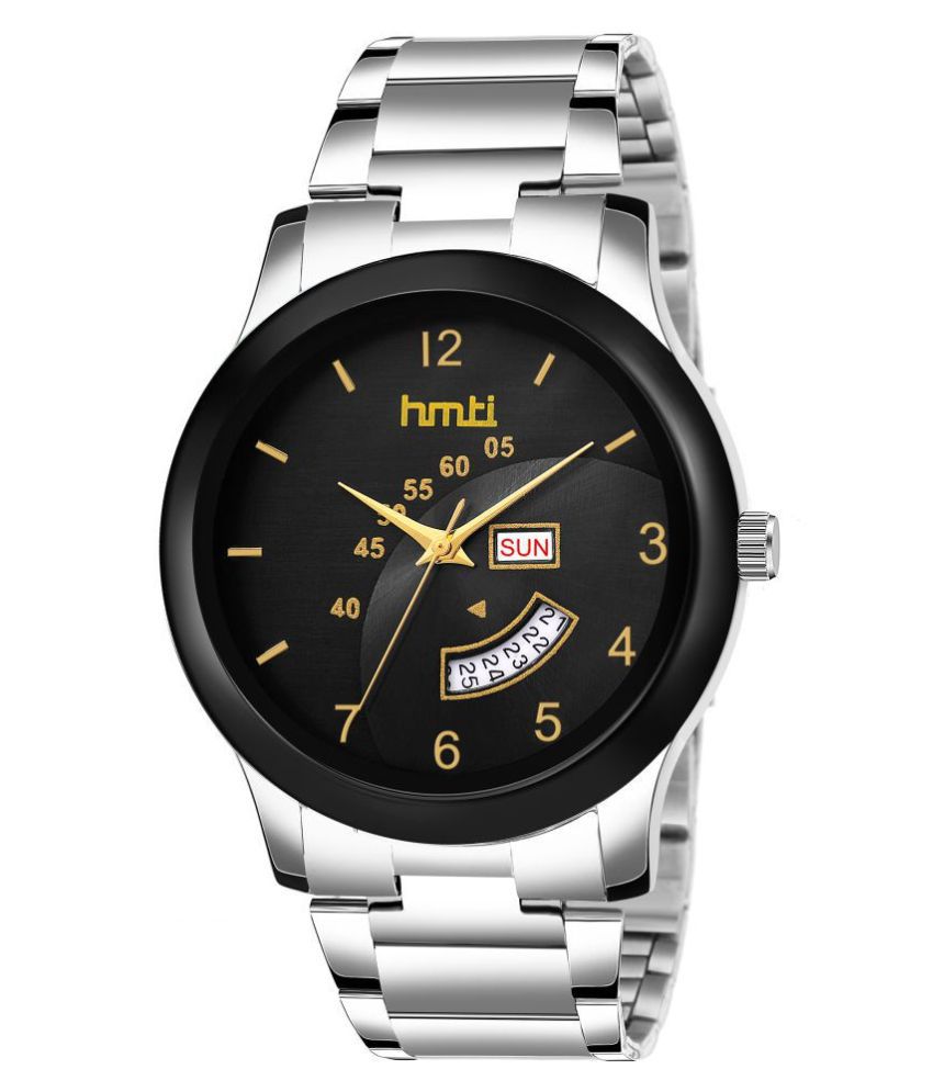 HMTI 2326Day&Date Stainless Steel Analog Men's Watch