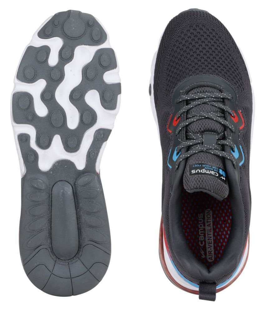 Campus Gloster Gray Running Shoes - Buy 