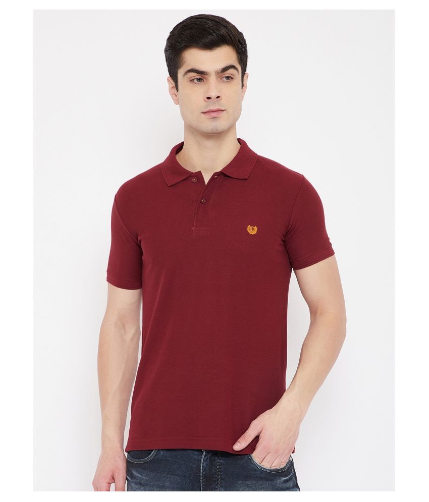     			Duke - Maroon Cotton Blend Slim Fit Men's Polo T Shirt ( Pack of 1 )