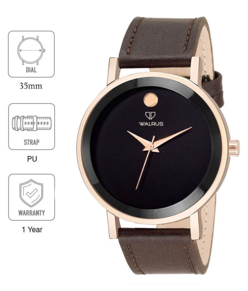     			Walrus Lo-Moon-020905WA PU Analog Men's Watch