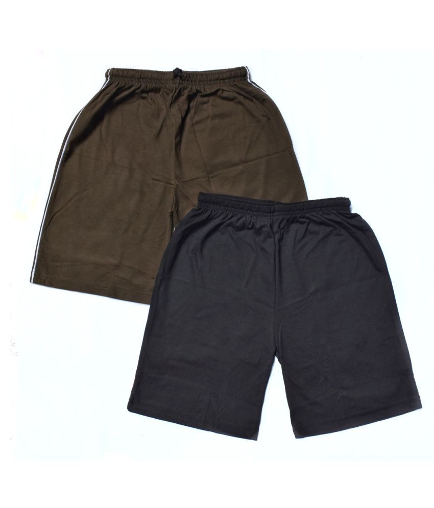 AJOG Multicolor Kids Cotton Safari Shorts/ Bermuda (Pack of 6) - Buy ...