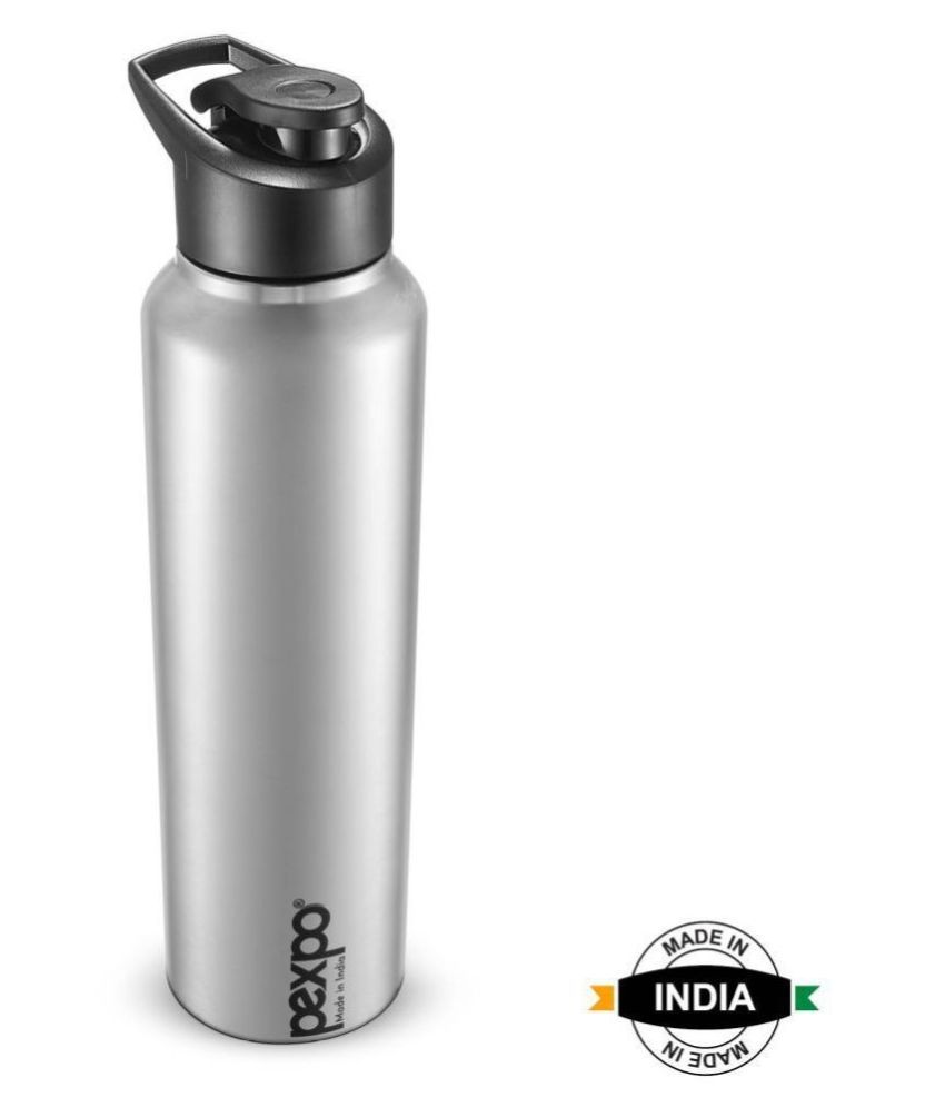 Pexpo Pexpo Chromo Sports Bottle Steel Finish Silver 1000 Ml Stainless Steel Water Bottle Set Of 1 Buy Online At Best Price In India Snapdeal