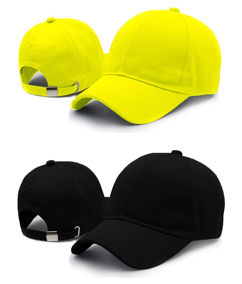 Phirsein Multi Color Plain Cotton Caps 