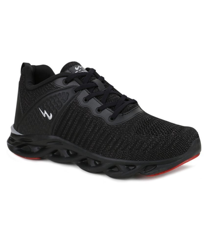 Campus POINT Black Running Shoes - Buy 