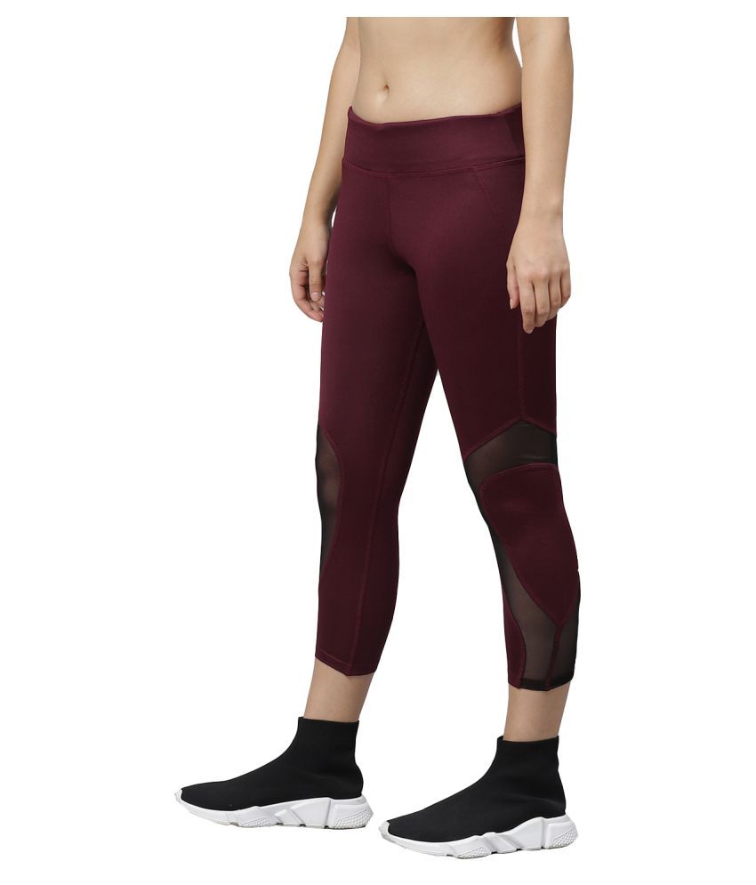 maroon track pants