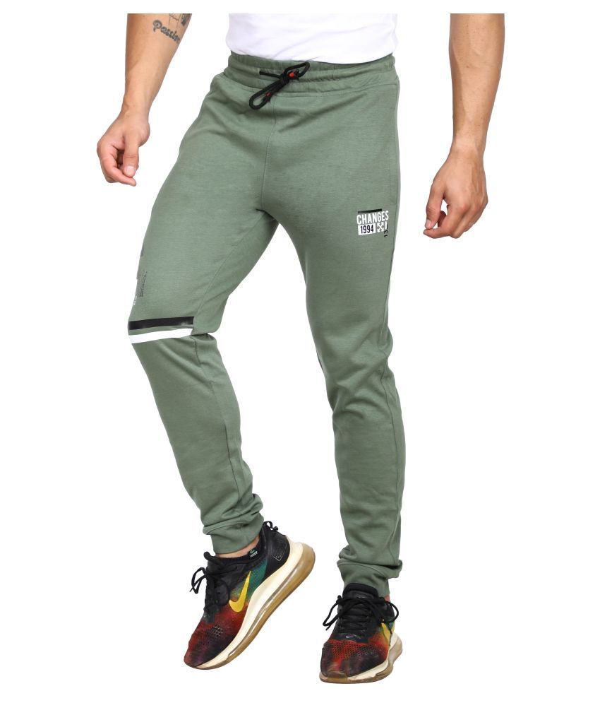 cotton blend track pants