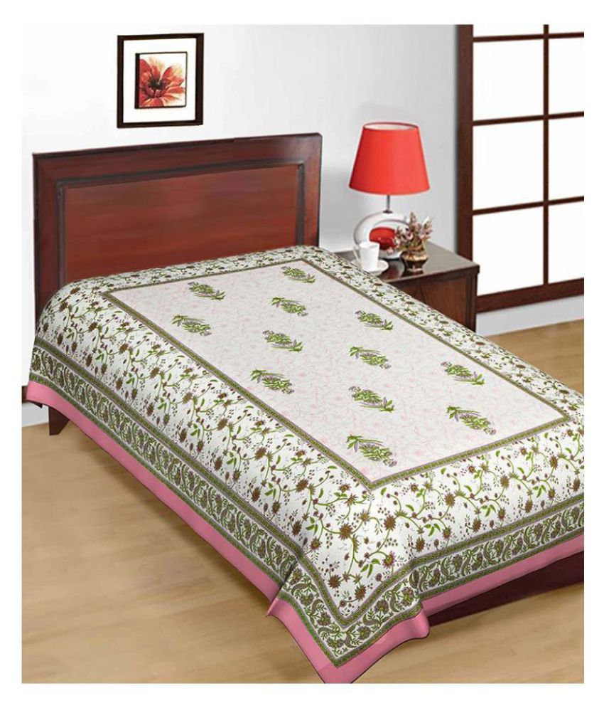     			Uniqchoice Cotton Single Bedsheet ( 225 cm x 153 cm )