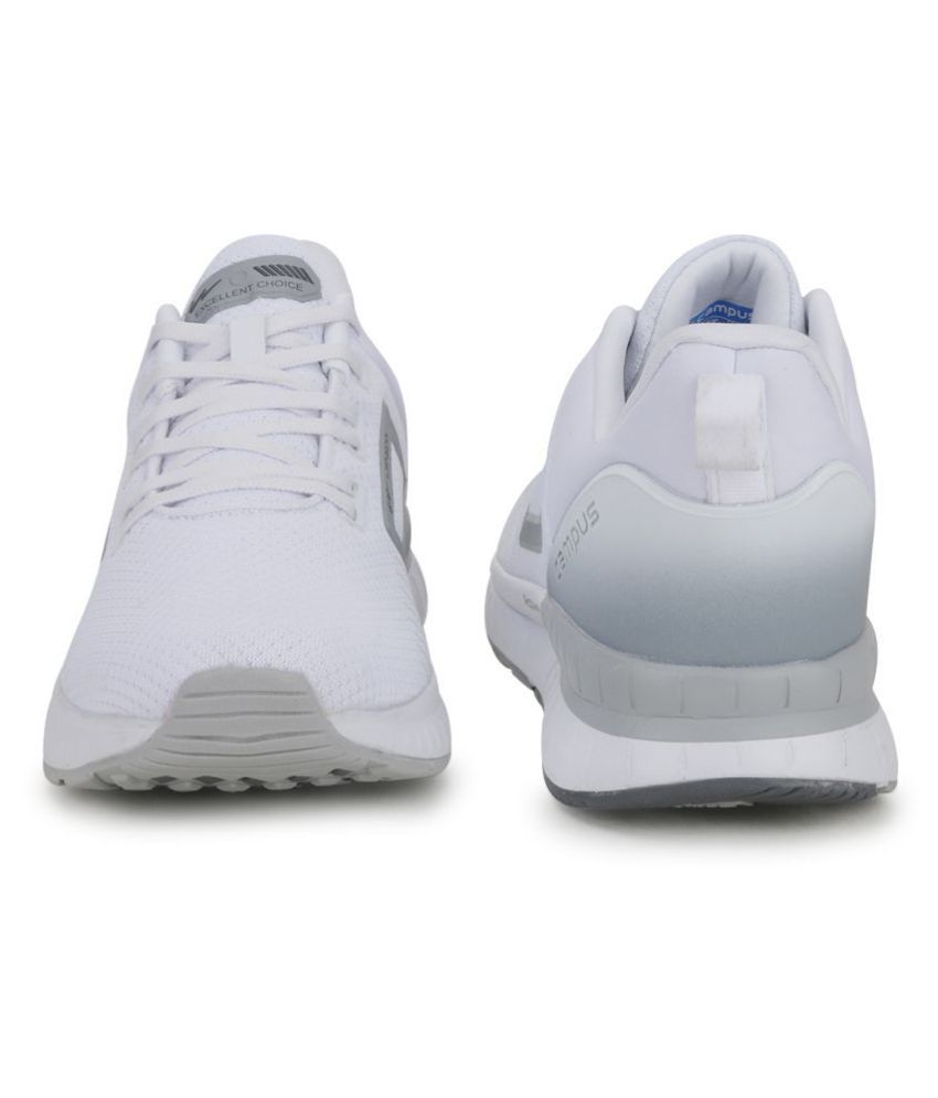 campus evok white running shoes