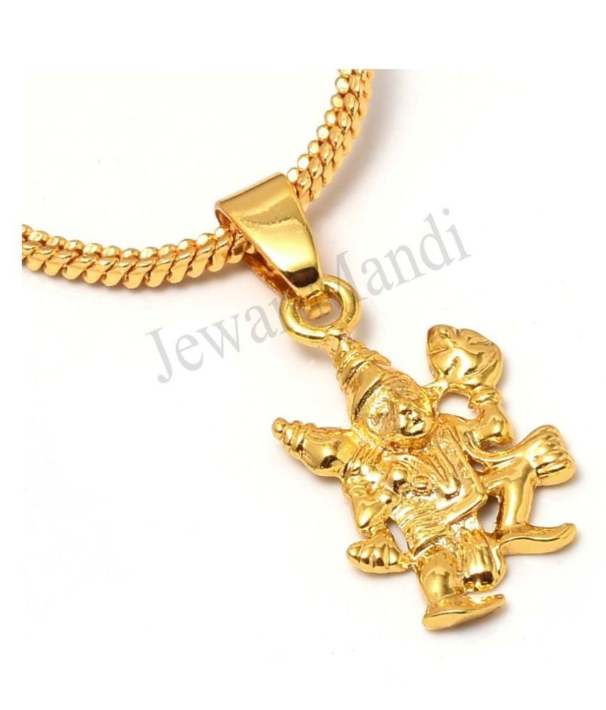 gold locket for men hanuman